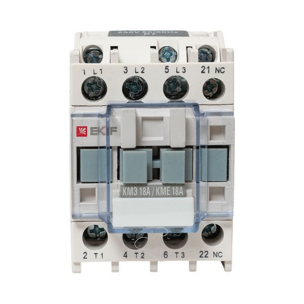 Контактор КМЭ 18А кат. 220В AC 1НЗ EKF ctr-s-18-220-nc