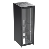 Шкаф напольный IT-CQE 19дюйм 42U 600х1000 двери перфорир./перфорир. собран. RAL 9005 DKC R5DC4261PFB