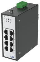 Коммутатор промышленный неуправляемый ISU-430 Ethernet 8 портов 10/100BaseT разъем RJ45 24В AC/12/24/48В DC с резервированием ONI ISU-430-8FE0000000000