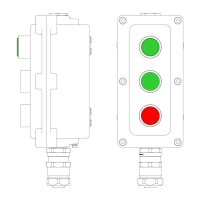 Пост управления взрывонепроницаемый из алюм. LCSD-03-B-MB-L1G(220)x1-P1G(11)x1-P1R(11)x1-PBMB-ANP15BMB DKC LCSD21000125