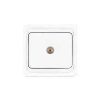 Розетка телевизионная TV 1-м СП Валери бел. UNIVersal В0027