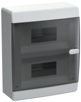 Корпус ЩРН-П-18 UNION Compact IP41 черн. прозр. дверь пластик. IEK UIC-KP12-N-18-41-K01