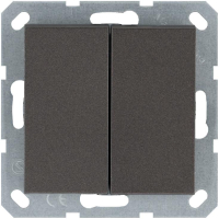 Кнопка 2-кл. 10А IP20 с переключающим контактом механизм мокко Jasmart G3020Z
