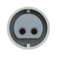 192-12v PCE Розетка настенная 32А/42V/2P/IP44, никелированные контакты