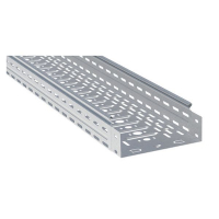 Лоток листовой перфорир. 400х80 L3000 сталь 1мм EKF L8040001