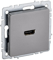 Розетка СП BRITE HDMI РHDMI-0-БрС механизм сталь IEK BR-H10-K46