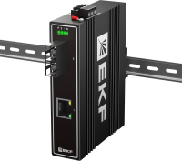 Медиаконвертер 10/100/1000Base-TX в 1000Base-X разъем SC двойное одномодовое оптоволокно 1550нм TSX EKF TSX-MC1-1GX1GT-SC