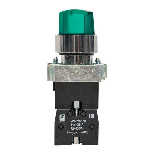 Переключатель BD21 2P с зел. подсветкой 230В NO PROxima EKF xb2-bk21-g-230