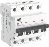 Выключатель автоматический модульный 4п Z 6А M06N-DC ARMAT IEK AR-M06N-4-Z006DC
