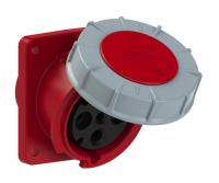 4345-6 Розетка встраиваемая наклонная 63А/400В/4П/IP67