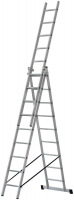 Лестница трехсекционная 3х9 H=257/426/591см 11.18кг алюм. FIT 65434