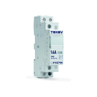 Контактор модульный 18мм 16А 230В АС 2НО PRIZMA TOKOV ELECTRIC TKE-PZ-MC-1-16-230-20