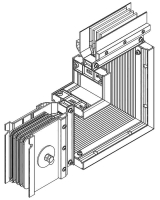 Секция угловая вверх 2000А Al 3L+N+PER НК IP55 тран. IEK LB-2000A4-25-F-LU