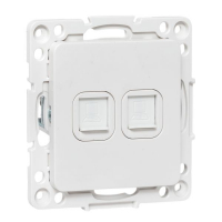 Розетка компьютерная 2-м Стокгольм RJ-45 механизм бел. EKF EYK02-035-10