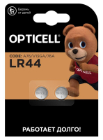 Элемент питания алкалиновый "таблетка" LR44/LR1154/AG13/G13 (блист.2шт) Specialty Opticell 5060006/6060006