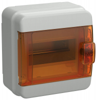 Корпус КМПн-6 TEKFOR IP65 оранж. прозр. дверь пластик. IEK TF5-KP72-N-06-65-K03-K09