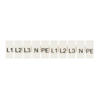 Маркеры для UT/ST/Push-in 4 с символами "L1. L2. L3. N. PE" (уп.100шт) EKF zb-st-4-L-1-3