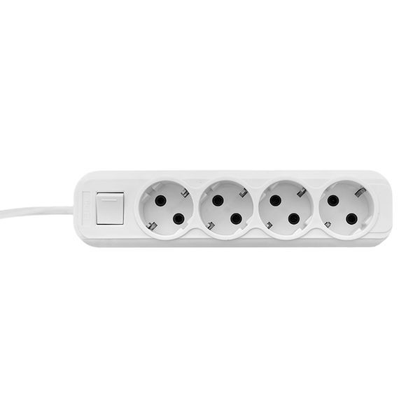 Удлинитель 4х2м с заземл. 16А IP20 Эксперт 3.0кВт с выкл. ПВС 3х1 PROxima EKF UBA16-310-4-02i