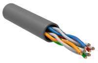 Кабель витая пара U/UTP 5E 4х2х24AWG PVC сер. (уп.305м) РФ/Т ITK LC1-C5E04-111-T-R
