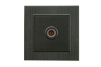 Розетка TV проходная Karea LINE STAR чер. Makel 86054007