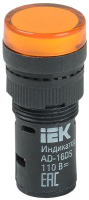 Лампа светосигнальная AD16DS d16мм 110В AC/DC желт. KARAT IEK BLS10-ADDS-110-K05-16