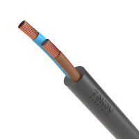 Провод TOKOV ELECTRIC ПВС 2х1 380В Ч (бухта) (м) 1945479