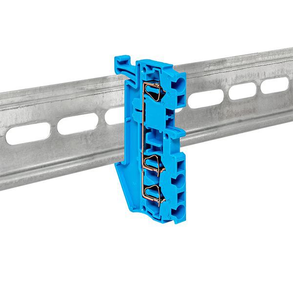 Колодка клеммная ST-2.5 28А 3 вывода пружинная син. EKF plc-jxb-st-2.5-3-blue
