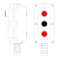 Пост управления взрывонепроницаемый из алюм. LCSD-03-B-MB-L1R(220)x1-P1B(11)x1-P1R(11)x1-PBMB-KA2MHK DKC LCSD21000109