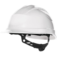 Каска защитная QUARTZ UP III без вентил. с храповым механизмом бел. Delta Plus QUARUP3BC