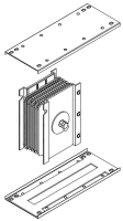 Блок соединительный 1000А Al 3L+N+PER НК IP55 IEK LB-1000A4-25-F-J