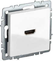 Розетка СП BRITE HDMI РHDMI-0-БрБ механизм бел. IEK BR-H10-K01