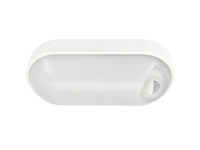 Светильник светодиодный WP 15 C 12W OP 840 W10L22 WH MDM 220х106х60мм 12Вт 4000К IP65 ЖКХ овал. пылевлагозащ. с датчиком движения бел. Русский Свет 15071524500