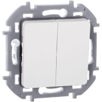 Выключатель 2-кл. Inspiria 10А IP20 250В 10AX механизм бел. IEK 673620
