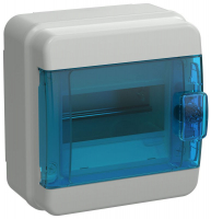 Корпус КМПн-6 TEKFOR IP65 син. прозр. дверь пластик. IEK TF5-KP72-N-06-65-K03-K07