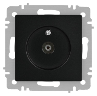 Розетка телевизионная одиночная TV СП Accent 6-301-05 IP20 антрацит Intro