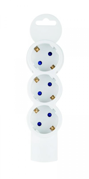 Колодка розеточная 3 гнезда с заземлением Quick Fix (быстрое подключение) 3680Вт Duwi 32017 5