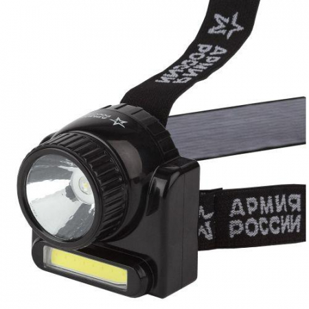 Фонарь светодиодный налобный аккумуляторный GA-501 АР "Гранит" 3ВтCOB+3ВтLED ближний и дальний свет (картон. упак.) Эра Б0030185