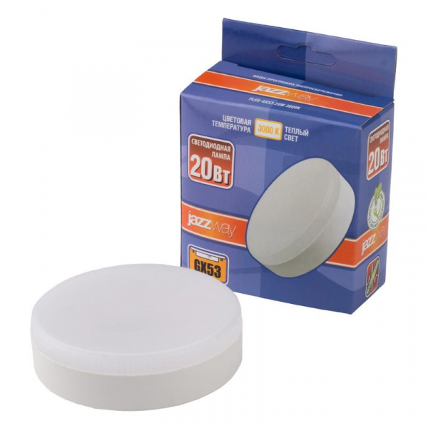 Лампа светодиодная PLED-GX53 20Вт 3000К GX53 1630лм JazzWay 5065284