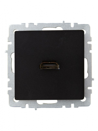 Розетка СП BRITE HDMI РHDMI-0-БрЧ черн. IEK BR-H10-K02