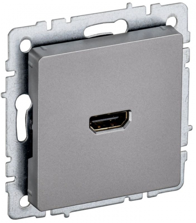 Розетка СП BRITE HDMI РHDMI-0-БрС механизм сталь IEK BR-H10-K46