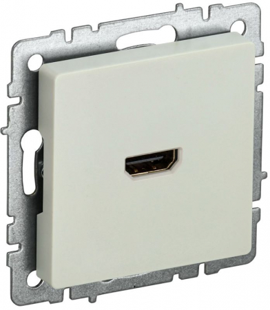 Розетка СП BRITE HDMI РHDMI-0-БрКр механизм беж. IEK BR-H10-K10