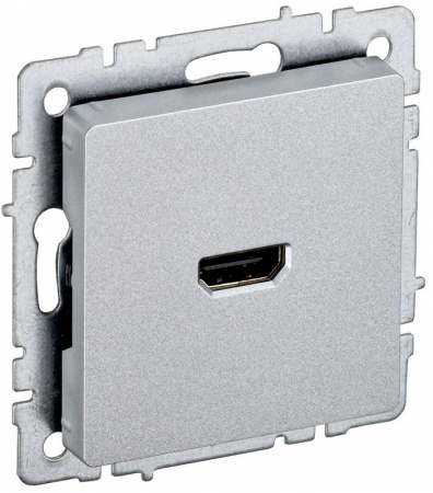 Розетка СП BRITE HDMI РHDMI-0-БрА механизм алюм. IEK BR-H10-K47