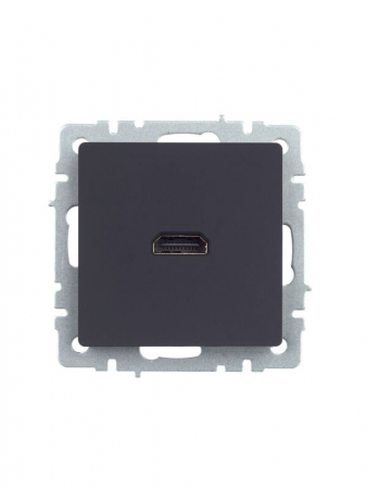 Розетка СП BRITE HDMI РHDMI-0-БрГ механизм графит IEK BR-H10-K53