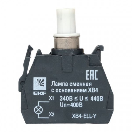 Лампа сменная с основанием XB4 желт. 400В PROxima EKF XB4-ELL-Y