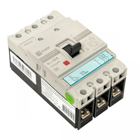 Выключатель автоматический 3п 100/ 16А 35кА ВА-99М РМРС PROxima EKF mccb99-100-16m-om