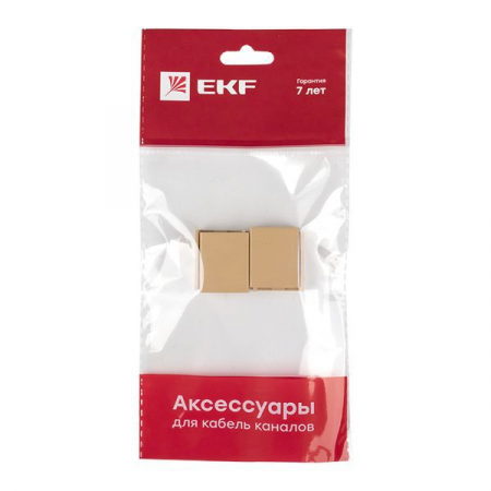 Соединитель на стык 20х10 под свет. дерево Plast PROxima (уп.4шт) EKF conl-20-10x4