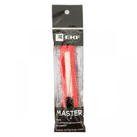 Нож с сегментированным лезвием 18мм НСМ-20 Master EKF ncm-20-ms