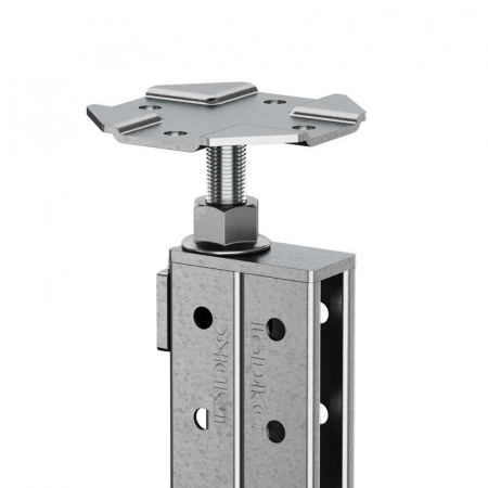 Стойка фальшпола двойная L1525мм регулировка 1495-1555мм DKC STD1525