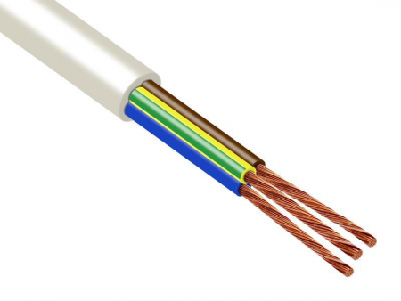 Провод TOKOV ELECTRIC ПВС 3х0.75 (2х0.75+1х0.75) 380В Б (уп.20м) 1945437