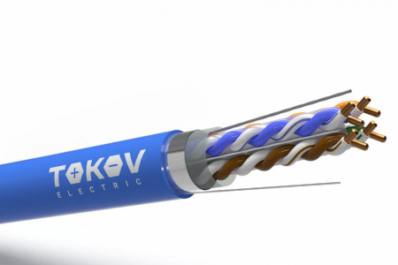 Кабель витая пара F/UTP 4х2х23AWG(0.57мм) кат.6 LSZH TOKOV PRO Fluke tested TOKOV ELECTRIC